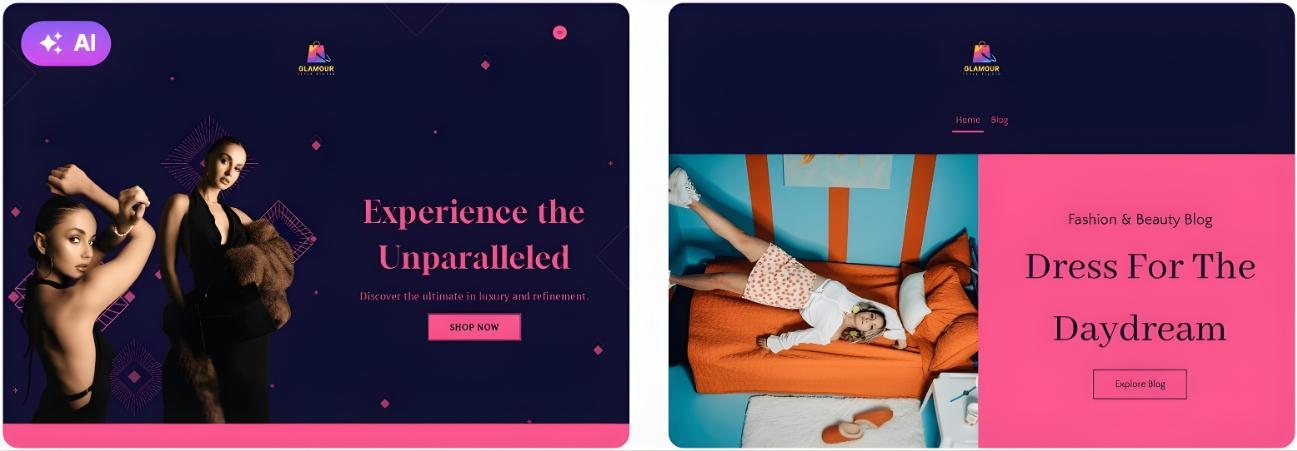 Glamour Style Studio websites