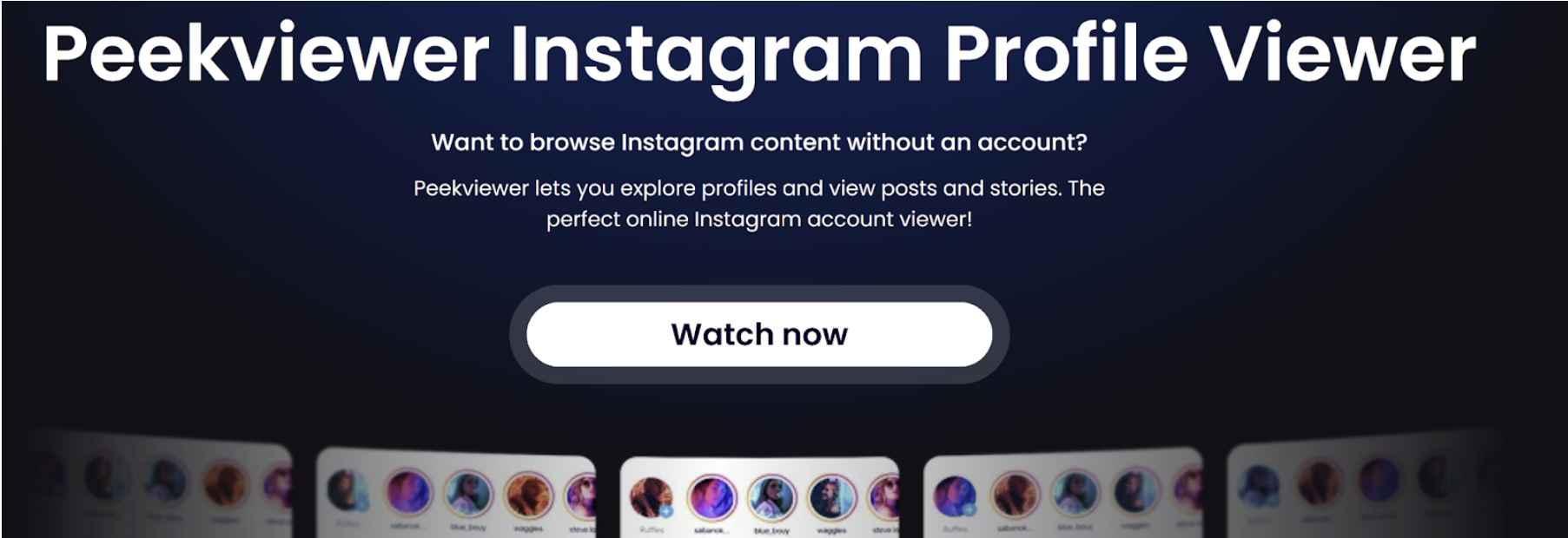 Instagram Profile Without Logging